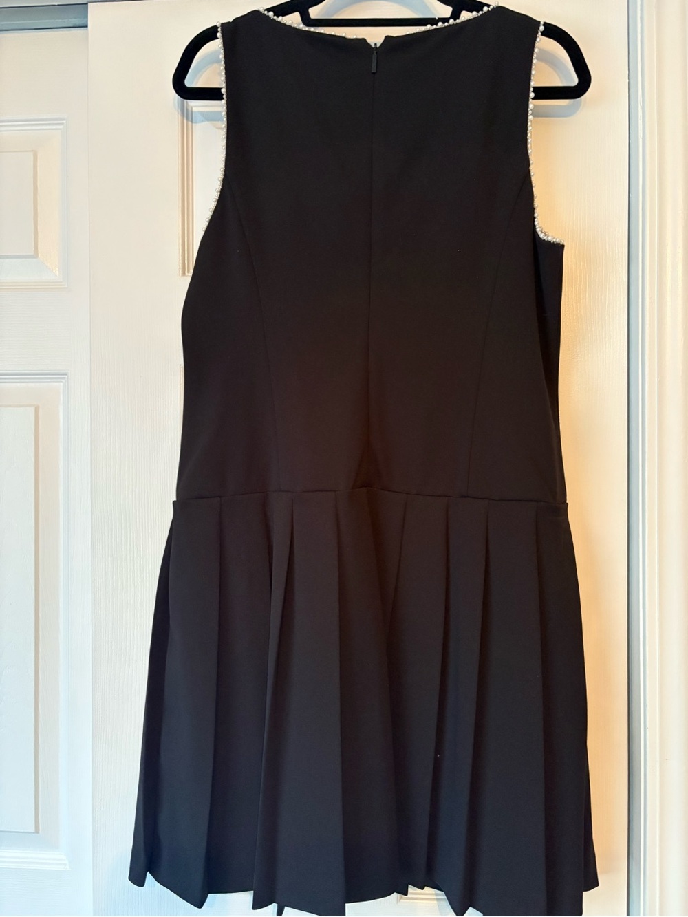 Karl Lagerfeld Black Bow Trim Sleeveless Dress. NWT - Picture 6 of 6